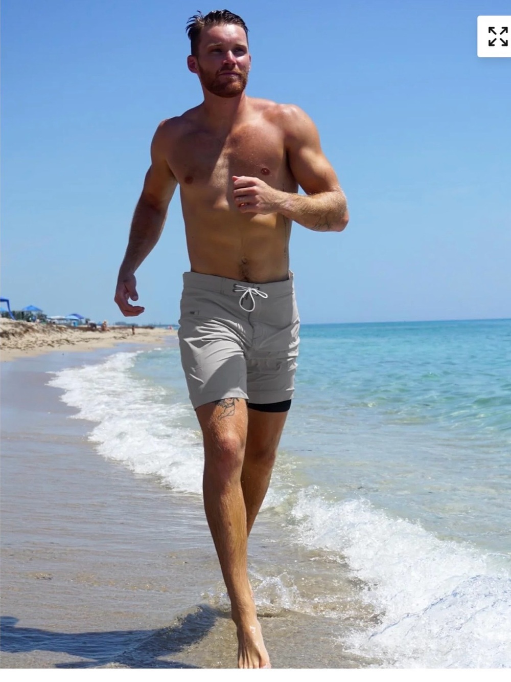 Wetsuit Lined Boardshorts Stone Gray Mens Drifties